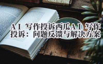 AI 写作投诉 西瓜 AI 写作投诉：问题反馈与解决方案