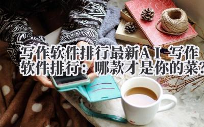 写作软件排行 2024 最新 AI 写作软件排行：哪款才是你的菜？