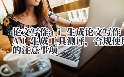 论文写作 ai 生成 论文写作 AI 生成工具测评，合规使用的注意事项