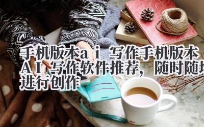 手机版本 ai 写作 手机版本 AI 写作软件推荐，随时随地进行创作