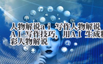 人物解说 ai 写作 人物解说 AI 写作技巧，用 AI 生成精彩人物解说