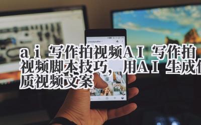 ai 写作拍视频 AI 写作拍视频脚本技巧，用 AI 生成优质视频文案