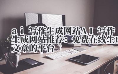 ai 写作生成网站 AI 写作生成网站推荐:免费在线生成文章的平台