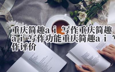 重庆简趣 ai 写作 重庆简趣 ai 写作功能 重庆简趣 ai 写作评价