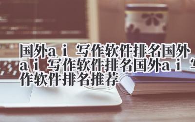 国外AI写作软件排名 国外AI写作软件排名 2024 国外AI写作软件排名推荐