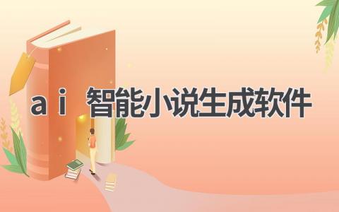 ai智能小说生成软件
